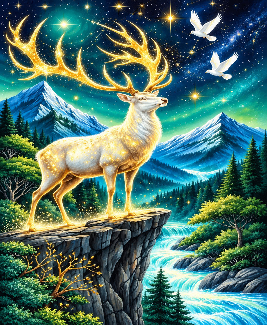 Enchanted Creatures Paint by Number Kits for Adults