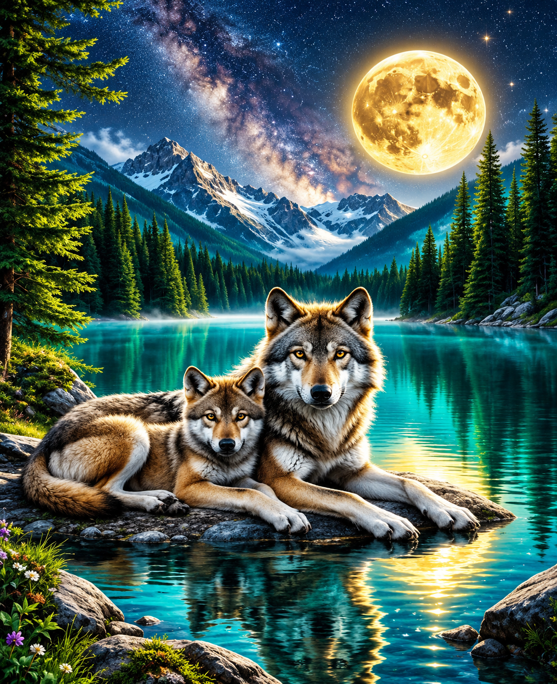 Enchanted Creatures Paint by Number Kits for Adults