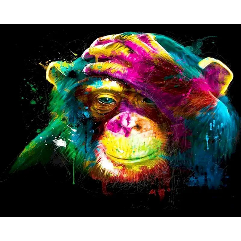 Colorful Creatures Paint by Number Kits for Adults
