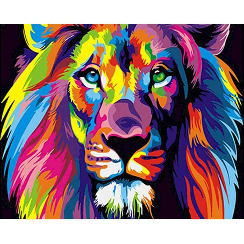 Colorful Creatures Paint by Number Kits for Adults