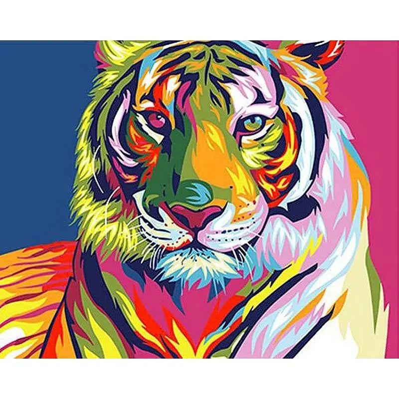 Colorful Creatures Paint by Number Kits for Adults