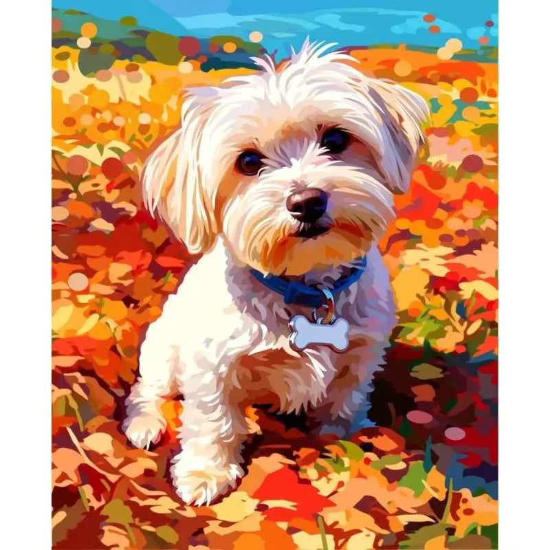 Dog Paint by Number Kits for Adults