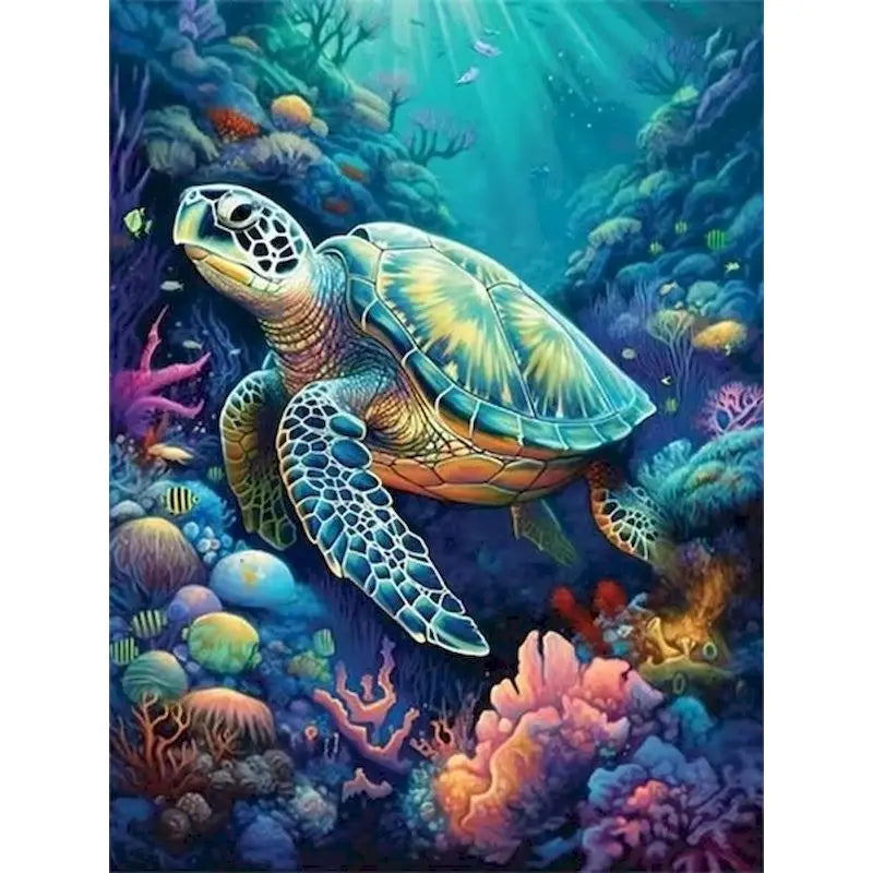 Ocean Life Paint by Number Kits for Adults