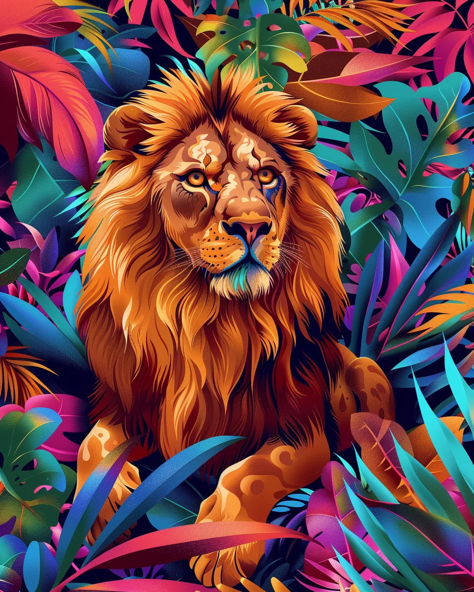 Majestic Lions Paint by Number Kits for Adults