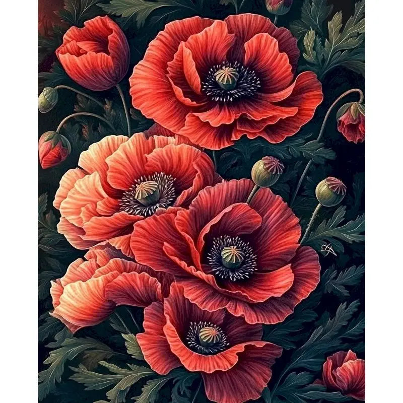 Bold Blooms & Bouquets Paint by Number Kits for Adults
