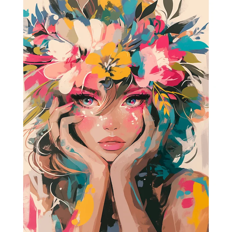 Floral Friends Paint by Number Kits
