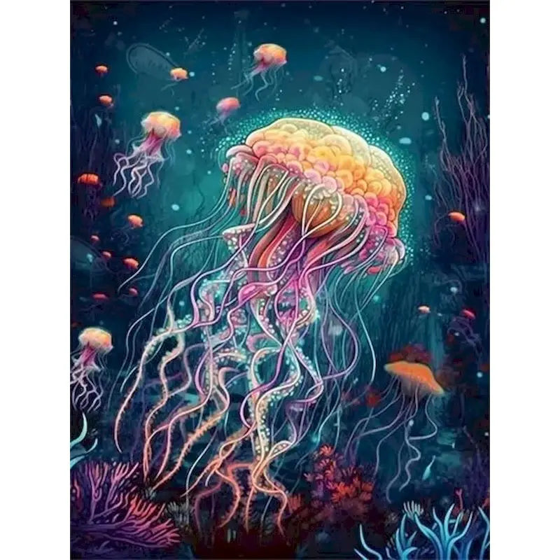 Ocean Life Paint by Number Kits for Adults