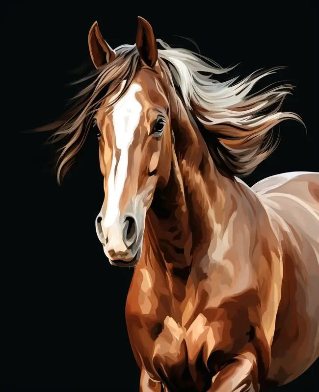 Horse Paint by Number Kits for Adults