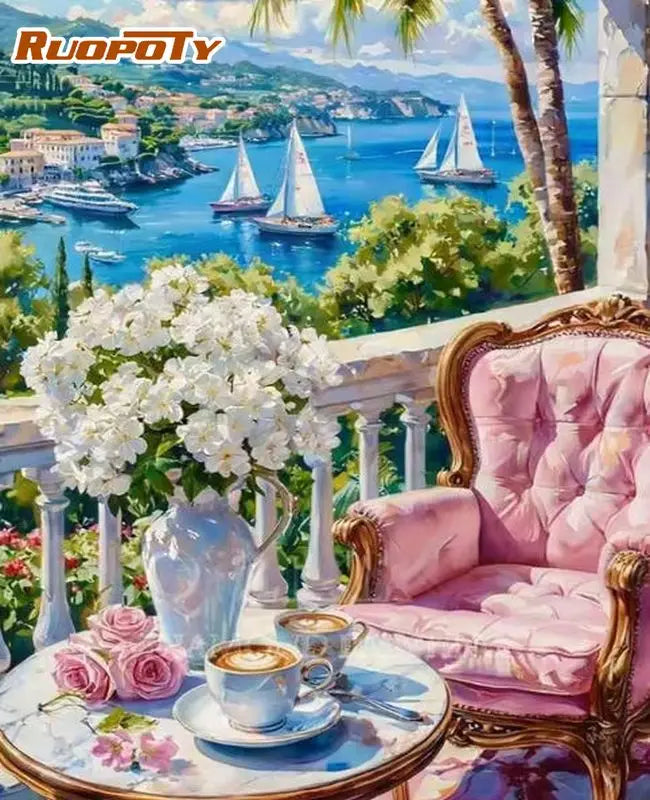 Enchanted Gardens &amp; Waterscapes Paint by Number Kits for Adults