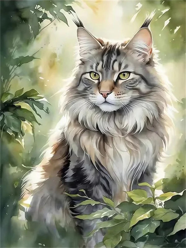 Cat Paint by Number Kits for Adults