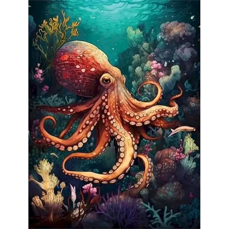 Ocean Life Paint by Number Kits for Adults
