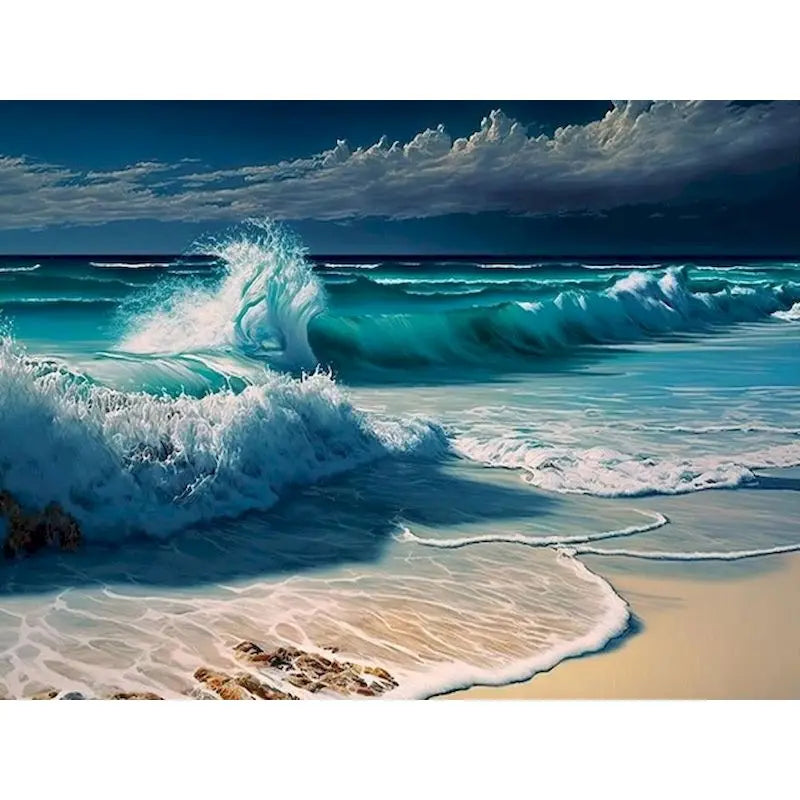 Ocean Waves & Coastal Views Paint by Number Kits for Adults