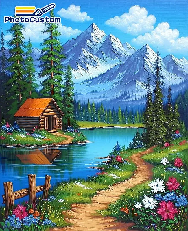 Scenic Escapes Paint by Number Kits for Adults