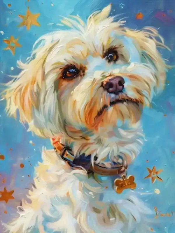 Colorful Dogs Paint by Number Kits for Adults