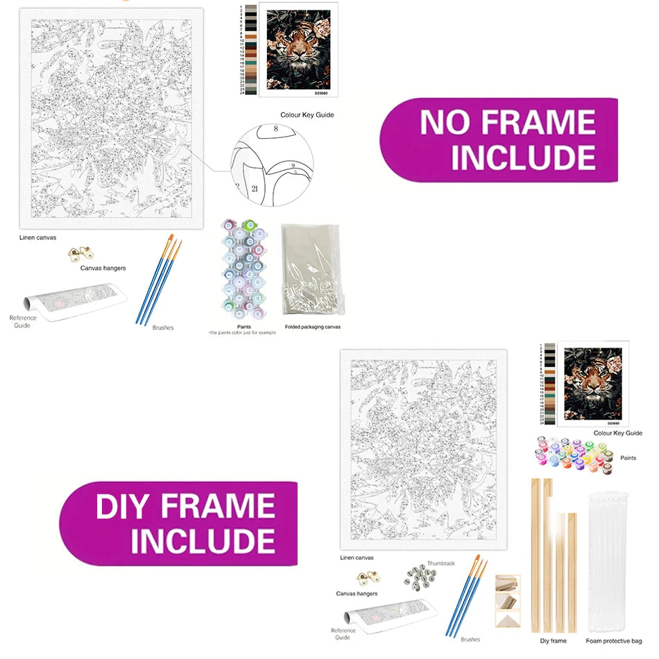 Sunlit Coastal Villages Paint by Number Kits for Adults