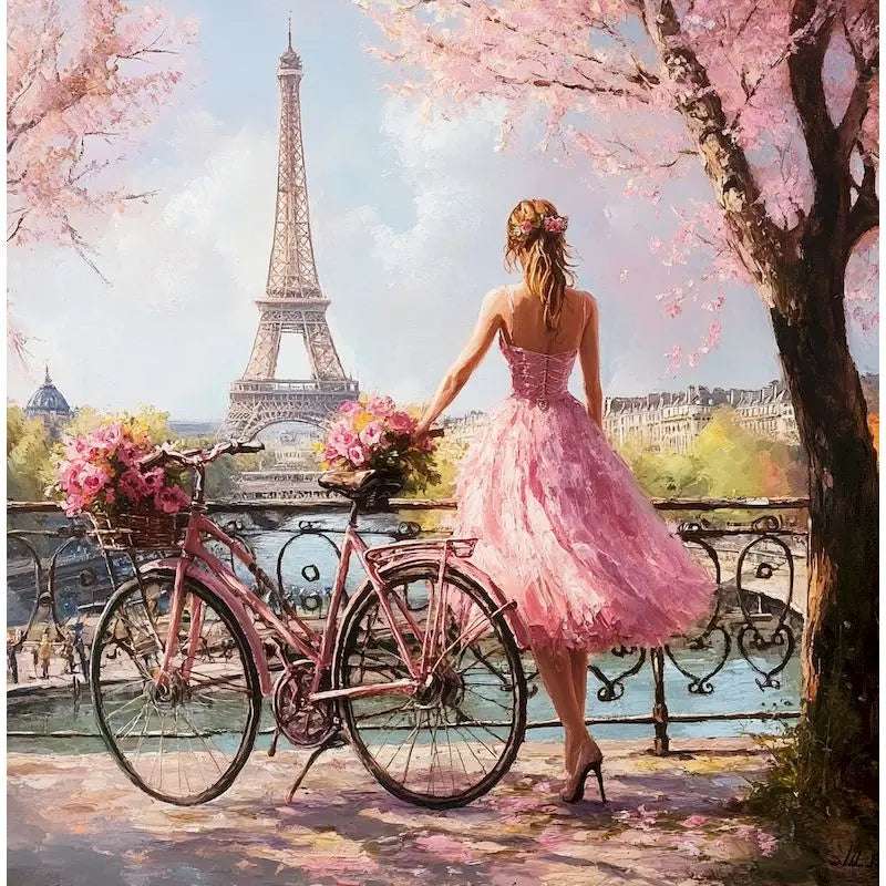 Paris in Pink Paint by Number Kits for Adults