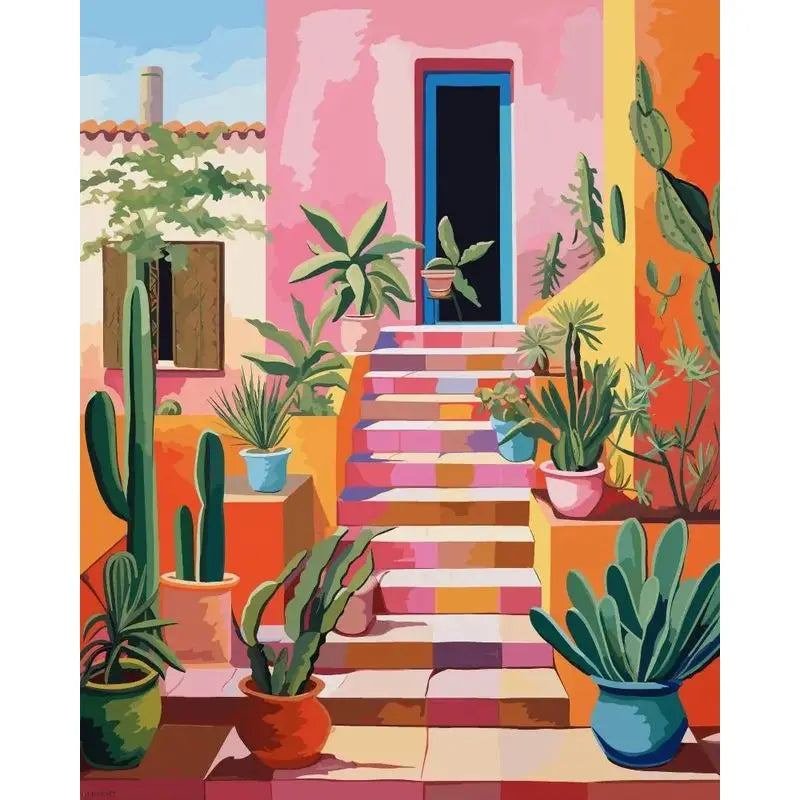 Pastel Paradise Paint by Number Kits for Adults