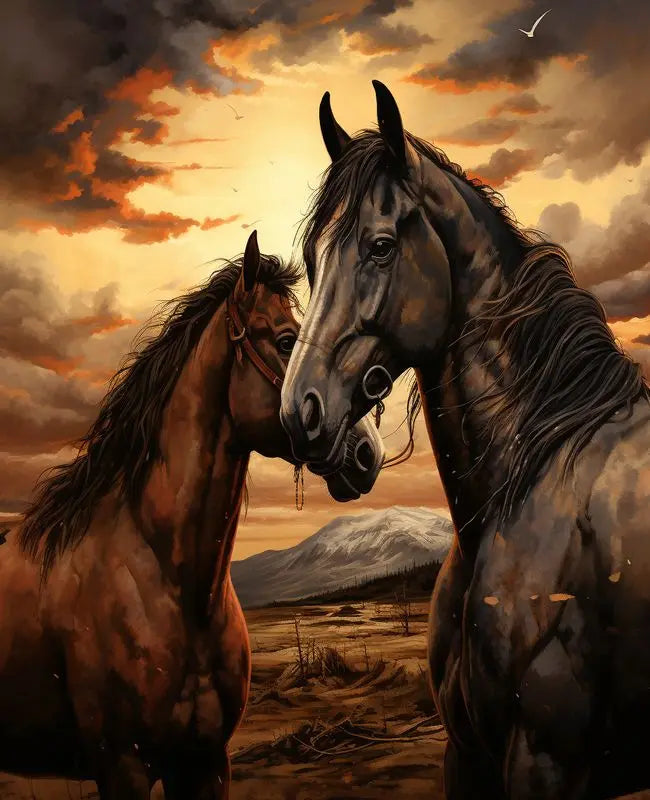 Horse Paint by Number Kits for Adults
