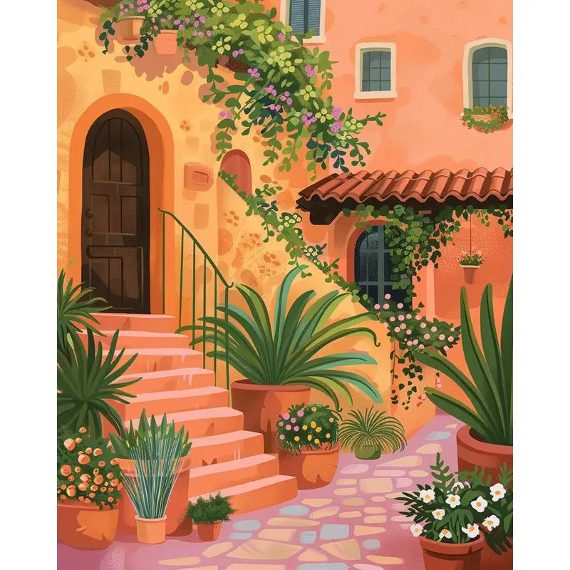 Pastel Paradise Paint by Number Kits for Adults