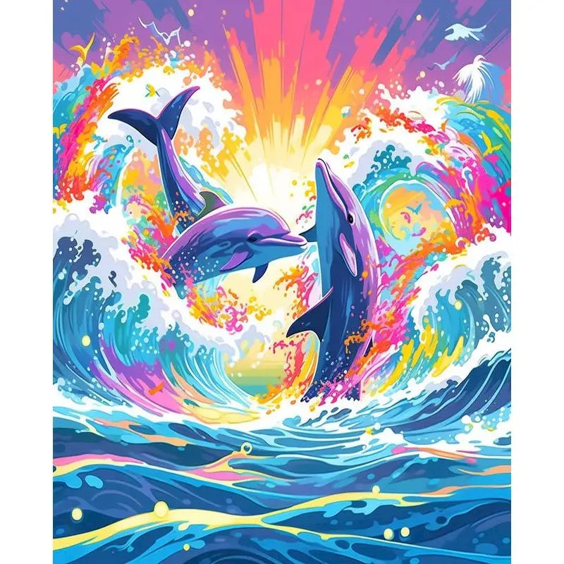 Beautiful Animal Art Paint by Number Kits for Adults