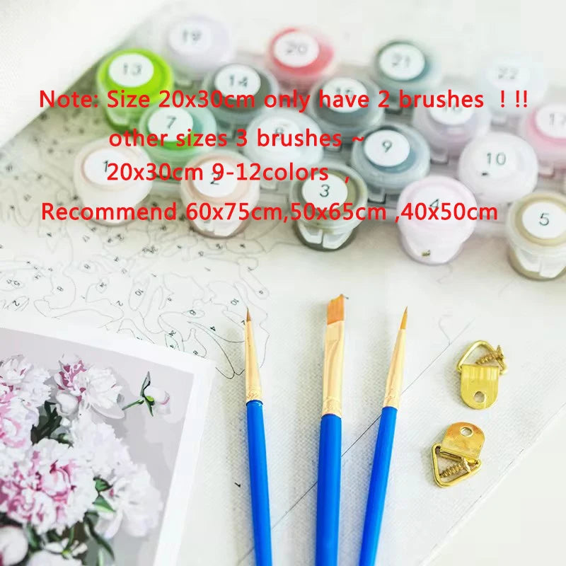 Dogs in Bloom Paint by Number Kits for Adults