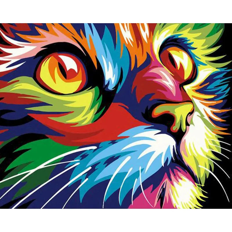 Colorful Creatures Paint by Number Kits for Adults