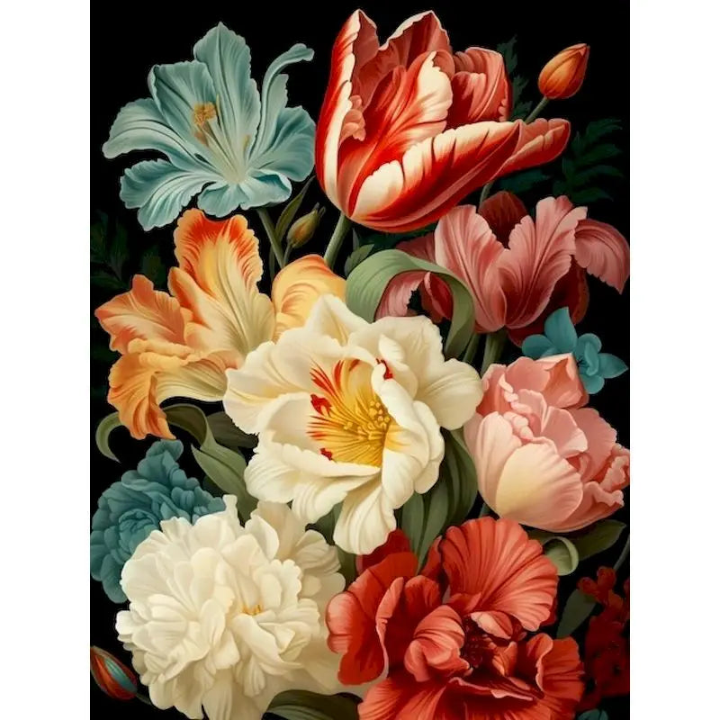 Bold Blooms & Bouquets Paint by Number Kits for Adults