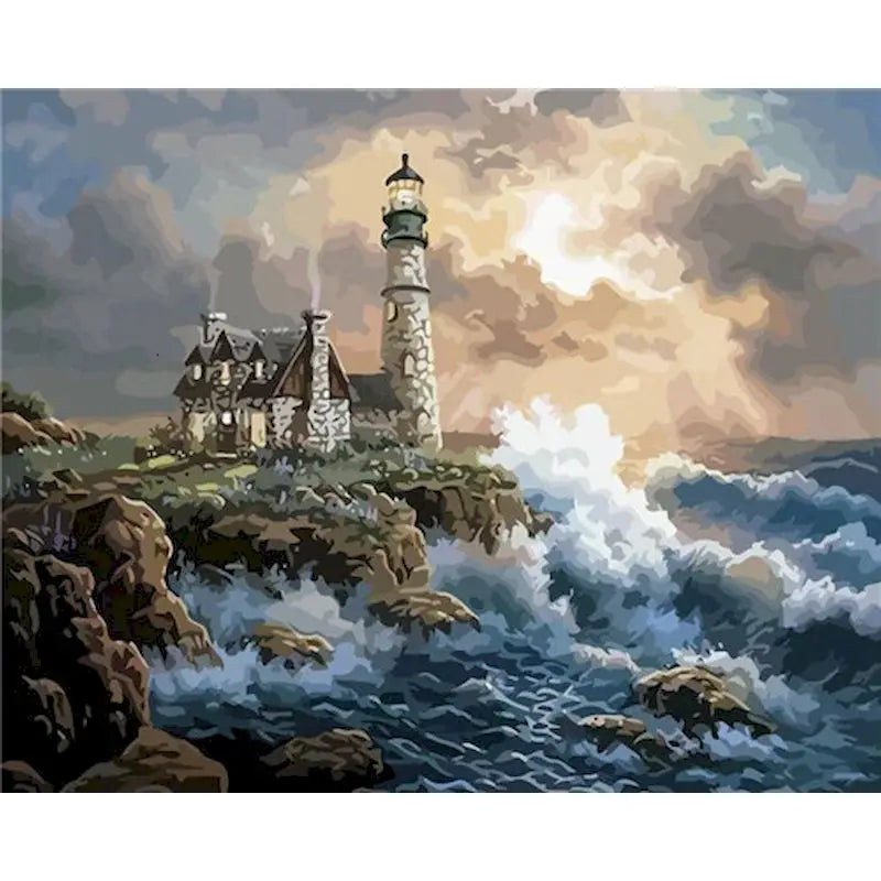 Ocean Waves & Coastal Views Paint by Number Kits for Adults