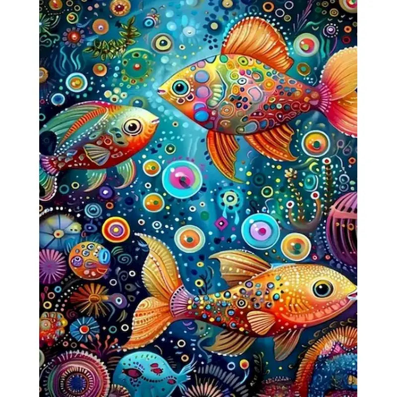 Sea Animals Paint By Number Kit