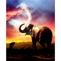 Elephant Paint by Number Kits for Adults