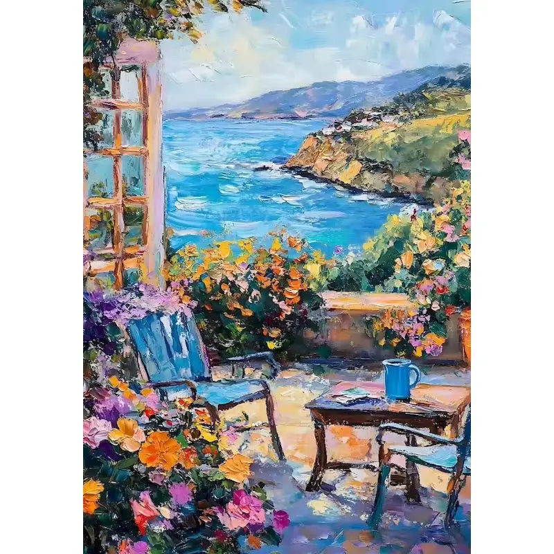 Sunny Coastal Escapes Paint by Number Kits for Adults