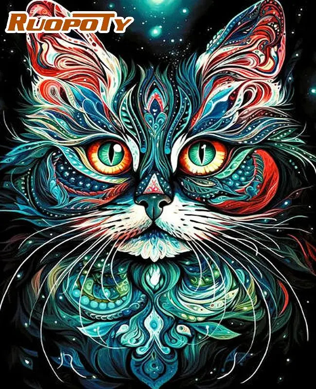 Enchanted Creatures Paint by Number Kits for Adults