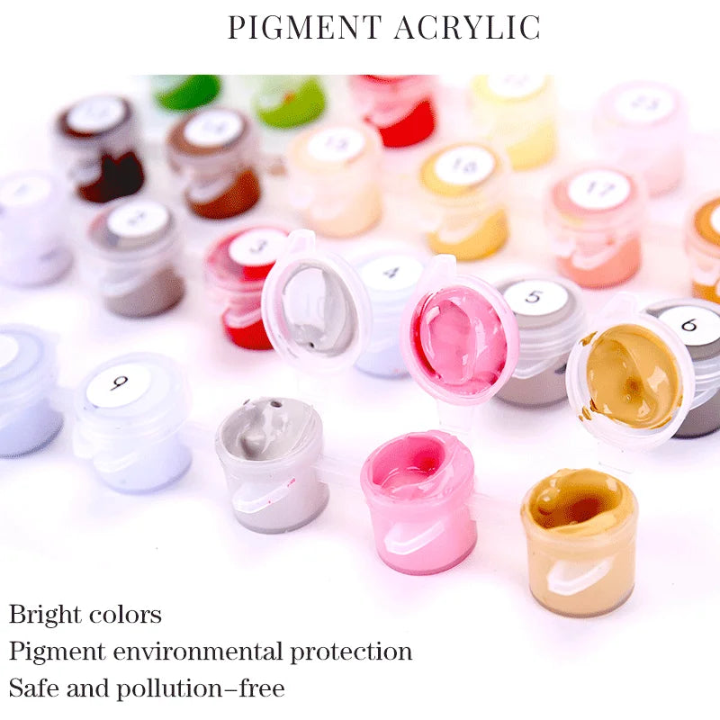 Wild Animal Paint by Number Kits for Adults