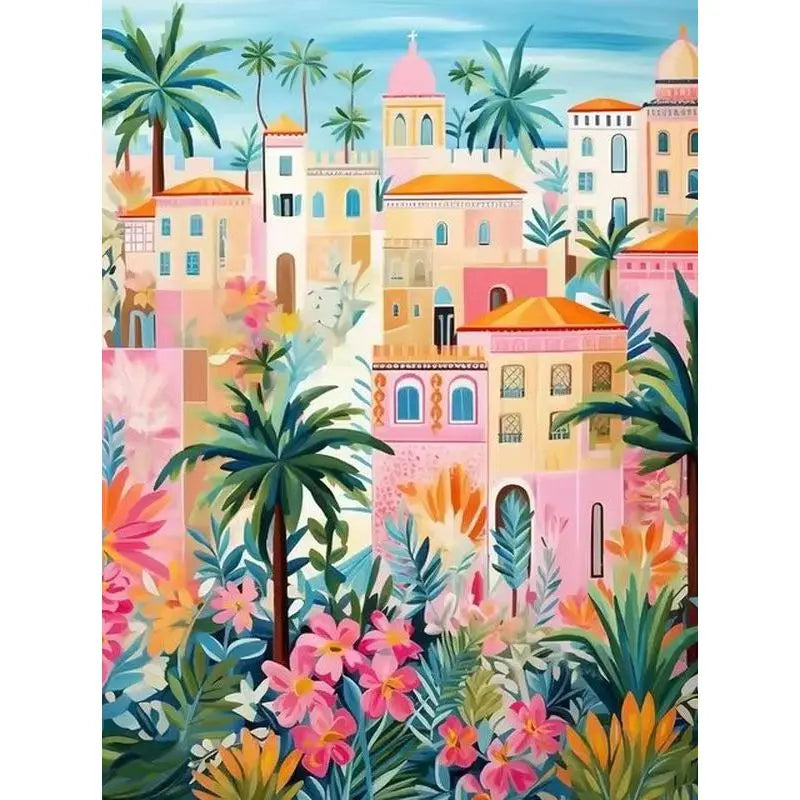Pastel Paradise Paint by Number Kits for Adults