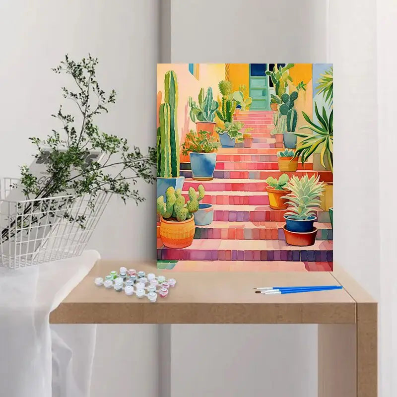 Pastel Paradise Paint by Number Kits for Adults