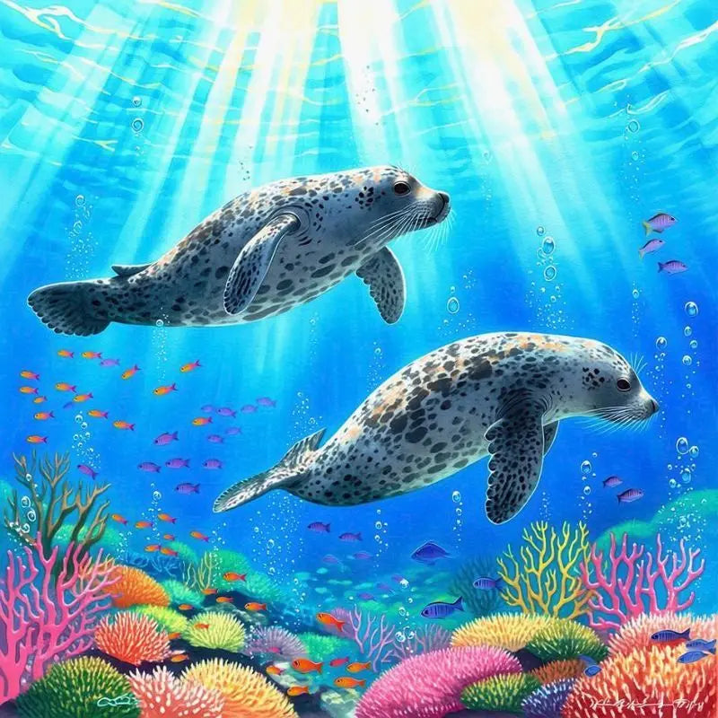 Sea Animals Paint By Number Kit