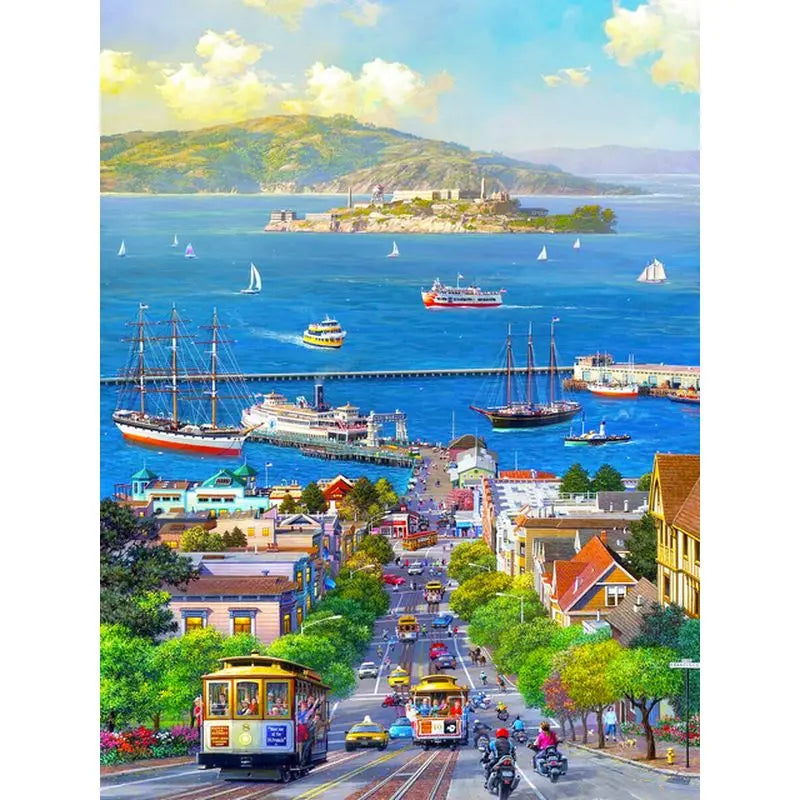 Moonlit Cities & Coastal Escapes Paint by Number Kits for Adults