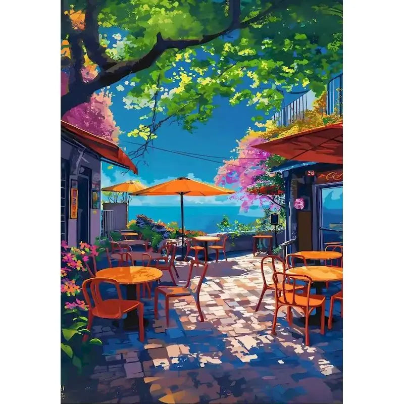 Sunny Coastal Escapes Paint by Number Kits for Adults