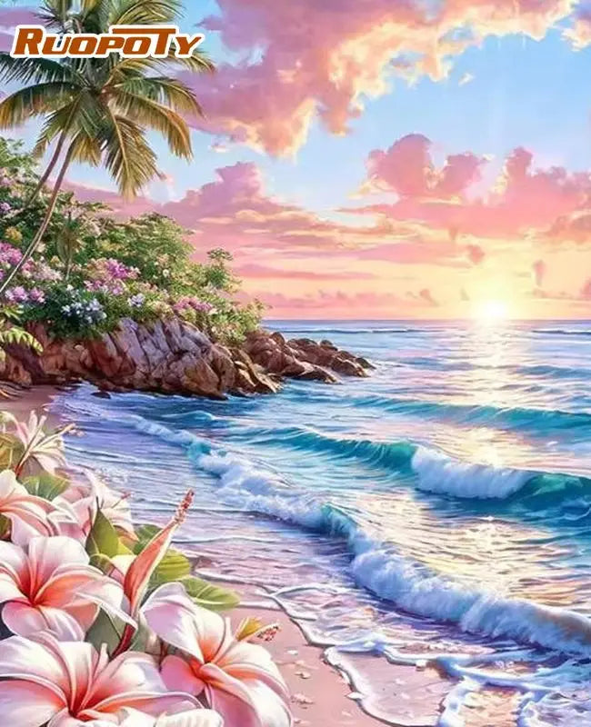 Enchanted Gardens &amp; Waterscapes Paint by Number Kits for Adults