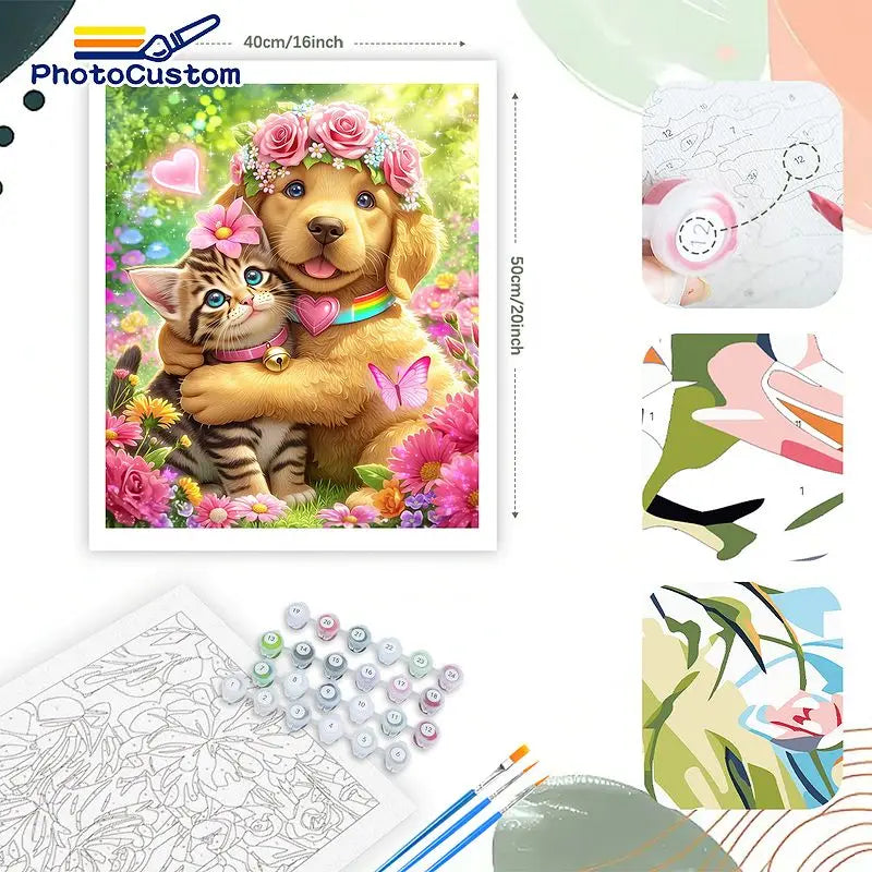 Whimsical Animals Paint by Number Kits