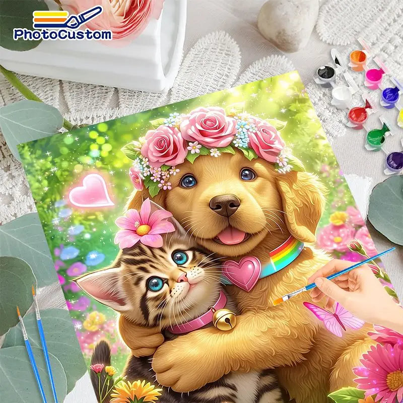 Whimsical Animals Paint by Number Kits