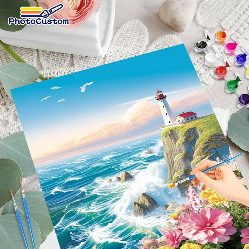 Scenic Escapes Paint by Number Kits for Adults