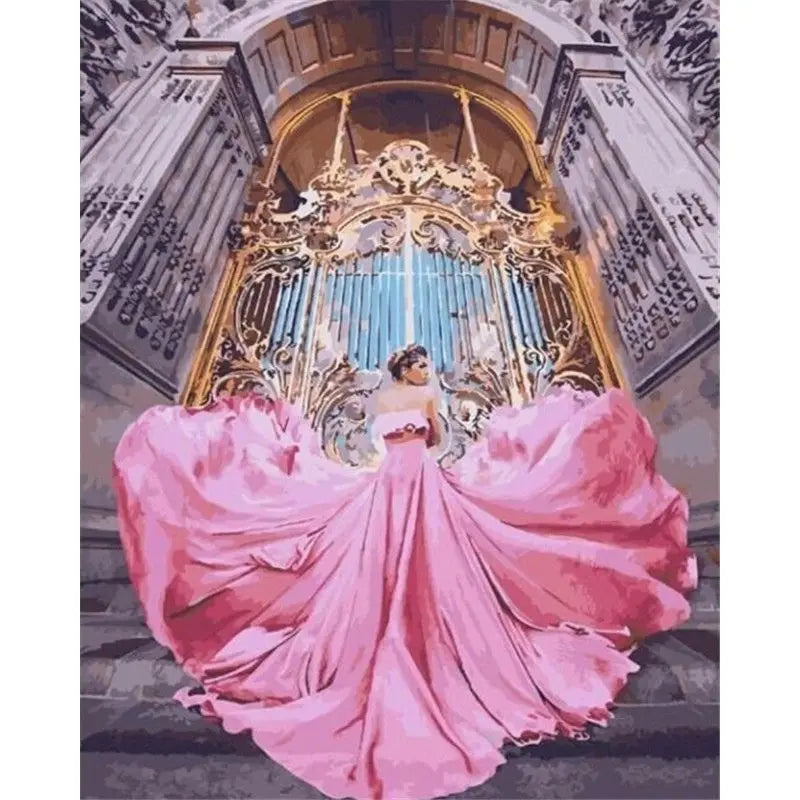 Paris in Pink Paint by Number Kits for Adults