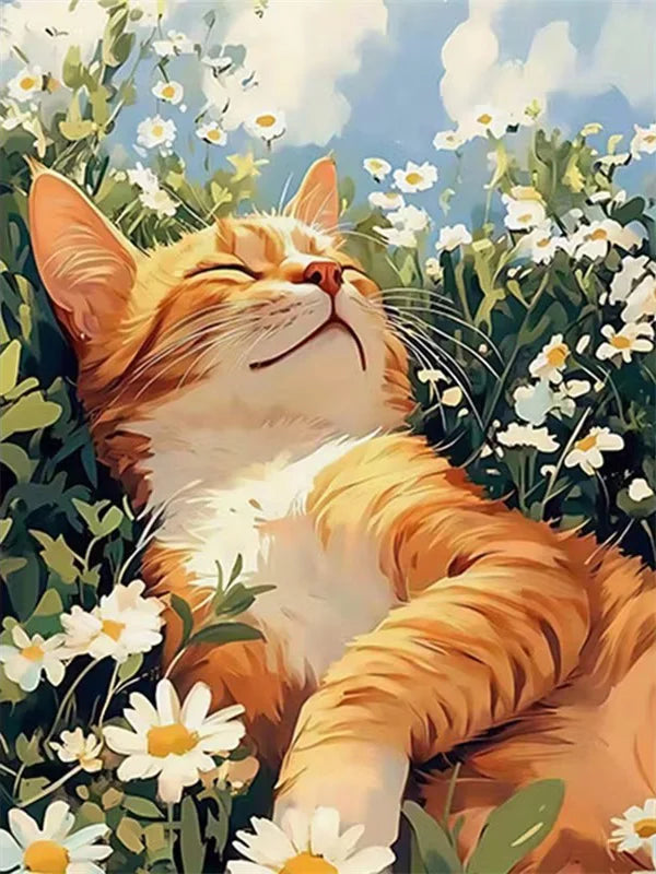 Cat Paint by Number Kits for Adults
