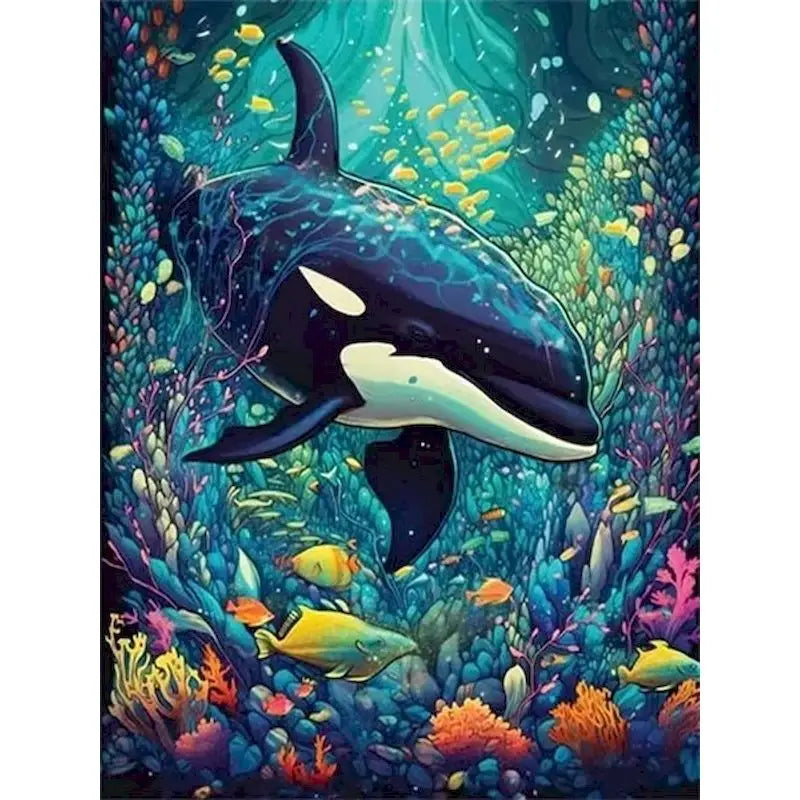 Ocean Life Paint by Number Kits for Adults