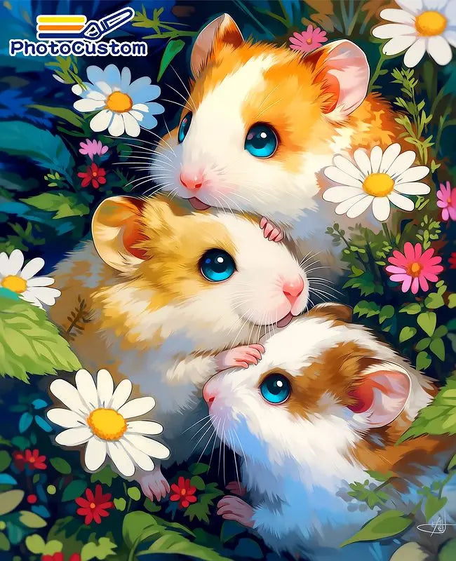 Whimsical Animals Paint by Number Kits