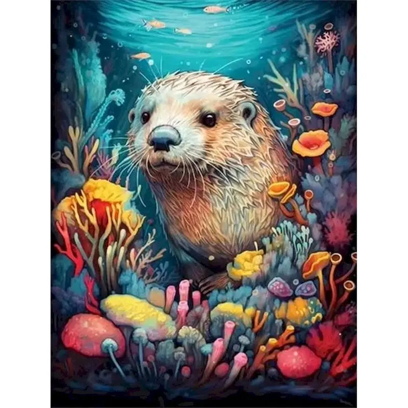 Ocean Life Paint by Number Kits for Adults