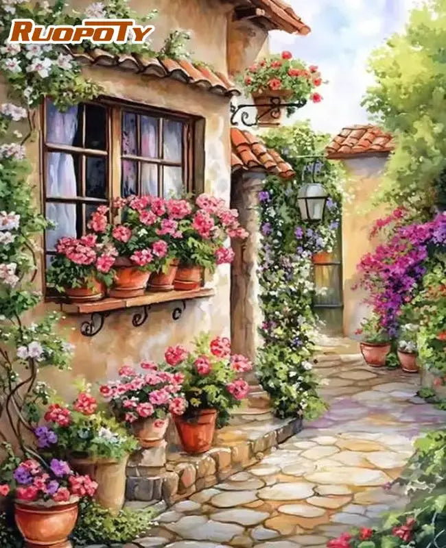 Enchanted Gardens &amp; Waterscapes Paint by Number Kits for Adults