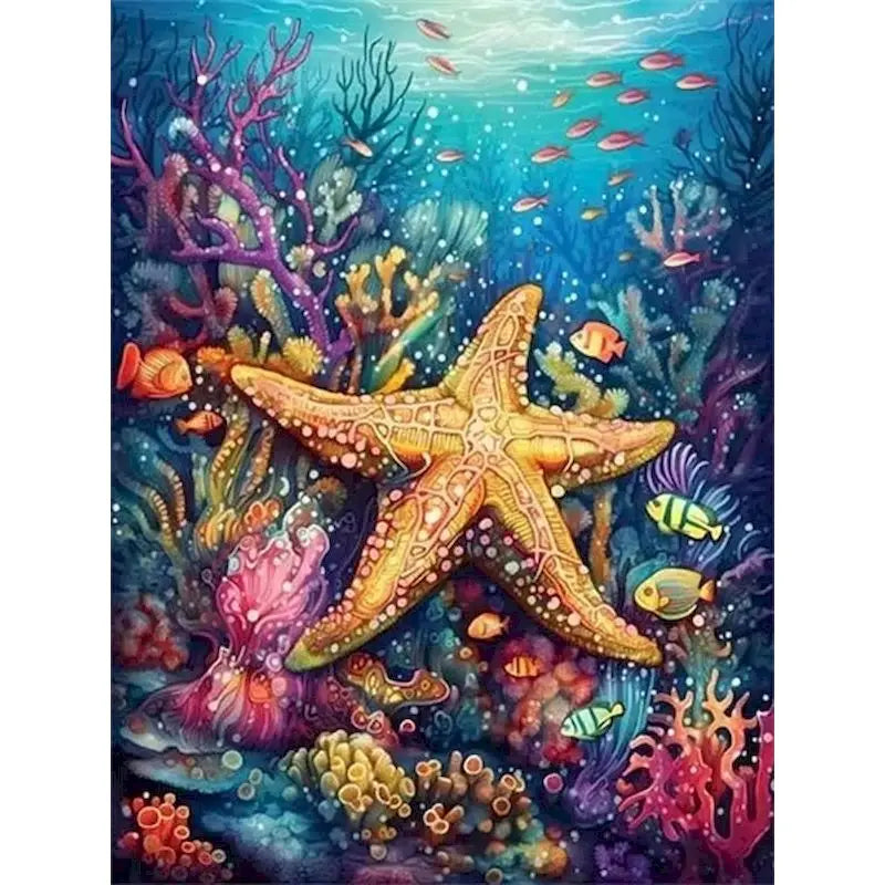Ocean Life Paint by Number Kits for Adults