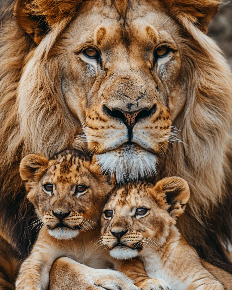 Majestic Lions Paint by Number Kits for Adults